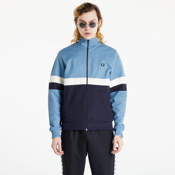 Pánská jarní bunda FRED PERRY Panelled Track Jacket Blue/ Navy