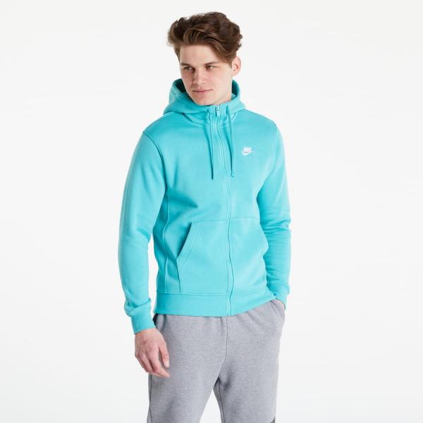 Mikina Nike Hooded sweatshirt Club Fleece tyrkysová
