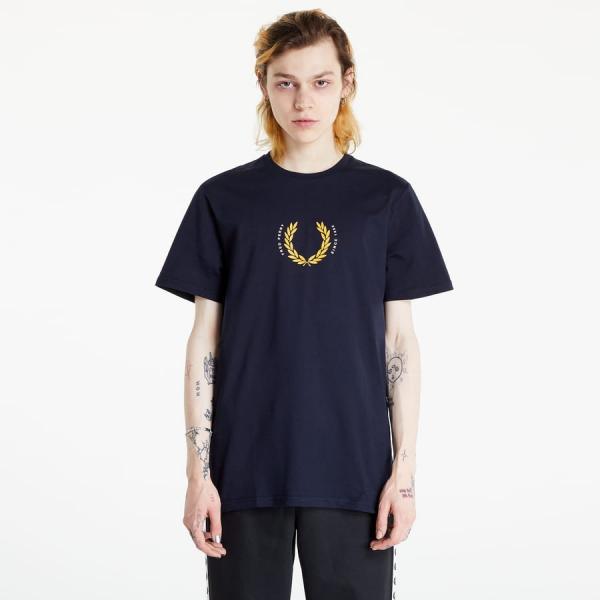 Pánské tričko FRED PERRY Laurel Wreath Tee navy