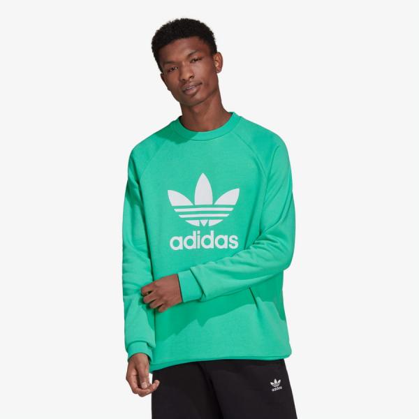 Mikina adidas Originals Trefoil Crewneck Green