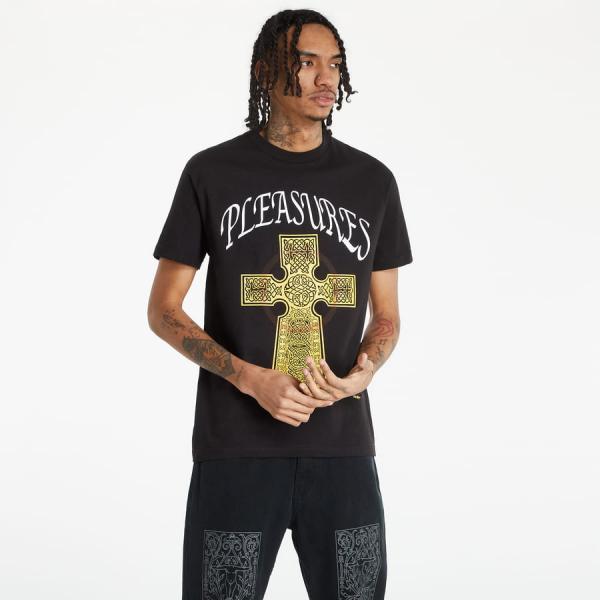 Tričko s krátkým rukávem PLEASURES Vegan T-Shirt černé