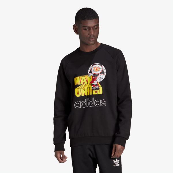 Mikina adidas Originals Man Utd GR Crewneck Black