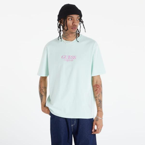Tričko s krátkým rukávem GUESS Front Logo T-Shirt Blue