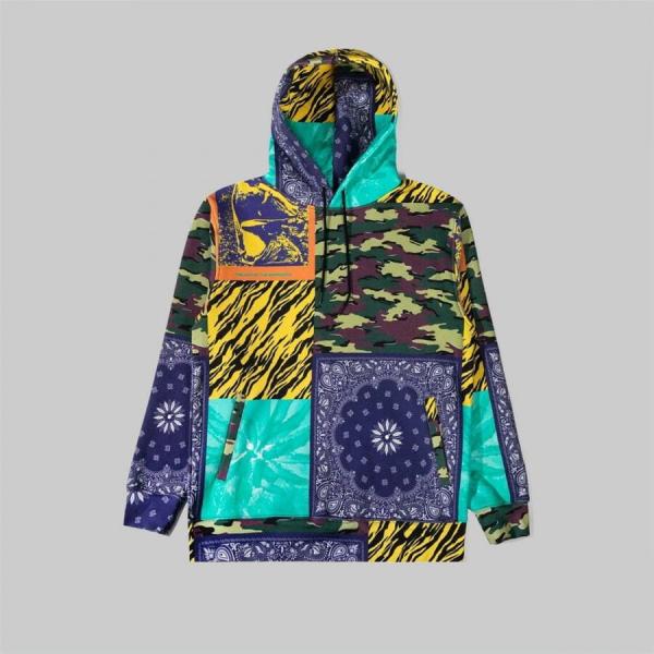 Mikina The Hundreds Mixed Media Pullover vícebarevné