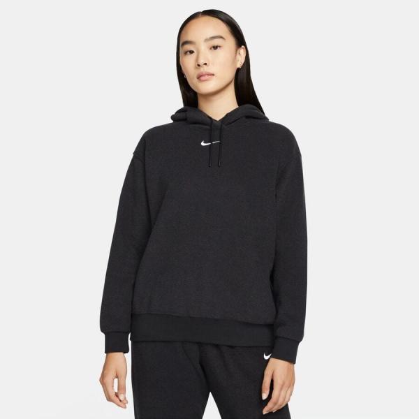 Nike NSW Essentials Women's Plush Hoodie Black/ White