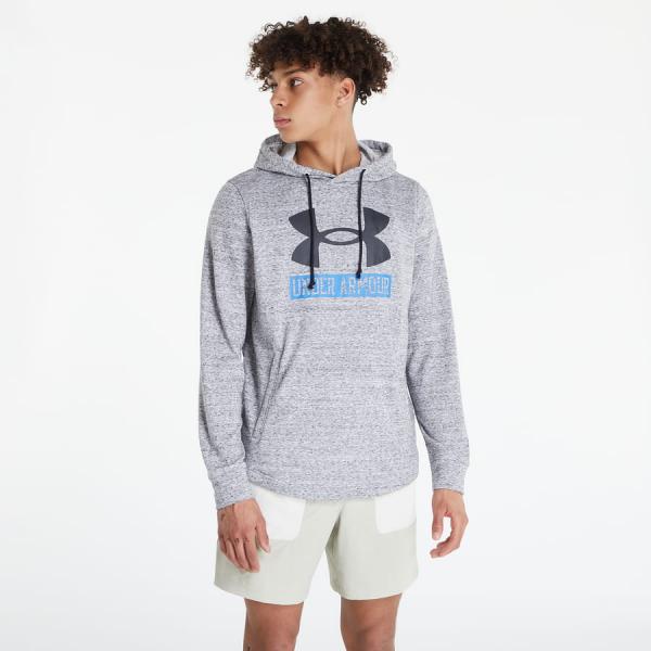 Mikina Under Armour Rival Terry Logo Hoodie Onyx White/ Black M