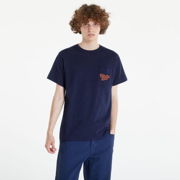 Tričko Thank You Skateboards Logo Pocket Tee navy L