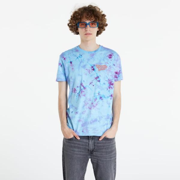 Tričko Thank You Skateboards Logo Collide Tie Dye Tee Blue M