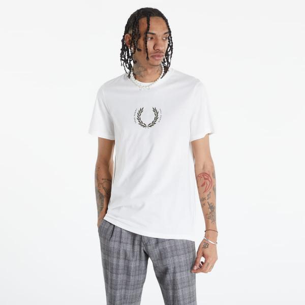 Tričko s krátkým rukávem FRED PERRY Laurel Wreath T-shirt bílé
