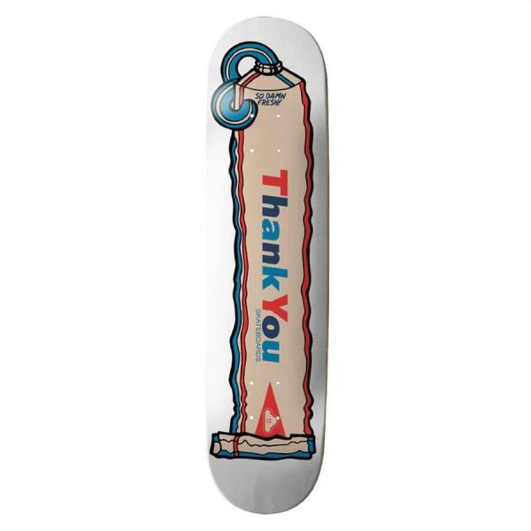 Skateboard Thank You Skateboards Fresh Deck bílý