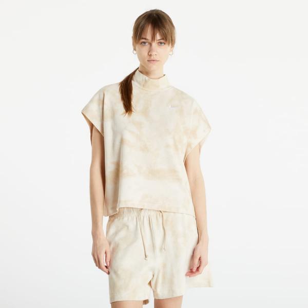 Nike Women's Washed Jersey Top Sanddrift/ White