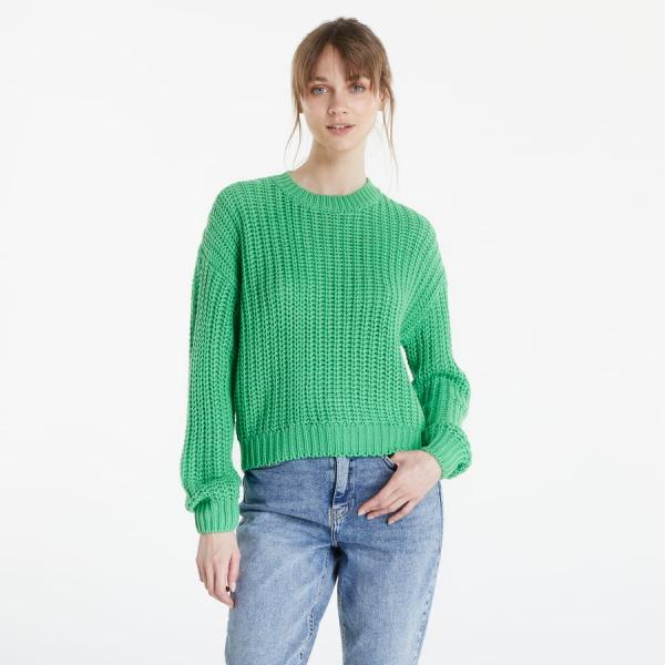 Noisy May Charlie Long Sleeve O-Neck Knit Green