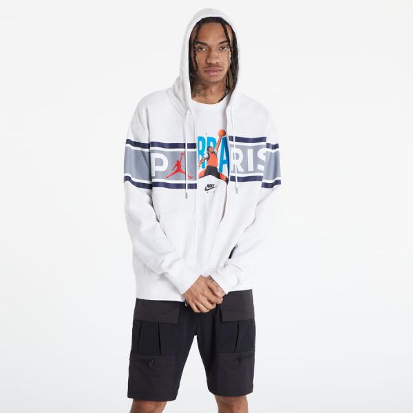 Mikina Jordan PSG FZ Hoodie bílá
