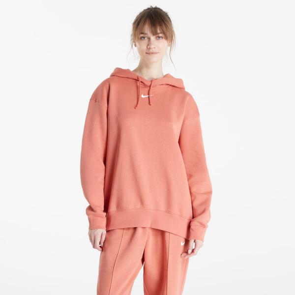 Mikina Nike Sportswear Collection Essentials Oversized Fleece Hoodie Red M