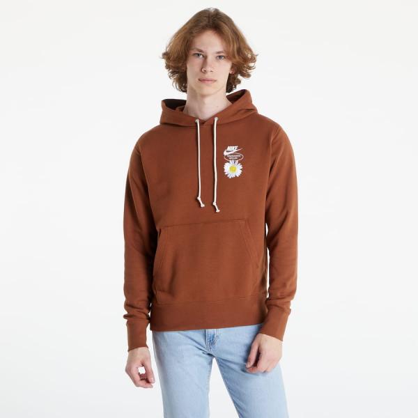 Mikina Nike Sportswear French Terry Pullover Hoodie Brown