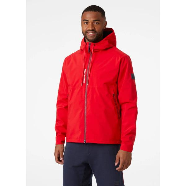 Větrovka Helly Hansen RWB Rigging Rain Jacket červená