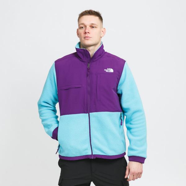 Mikina The North Face Denali 2 Jacket světle modrá / fialová