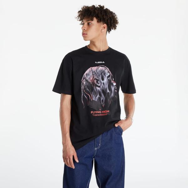 Tričko Urban Classics Flying High Oversize T-shirt Black M