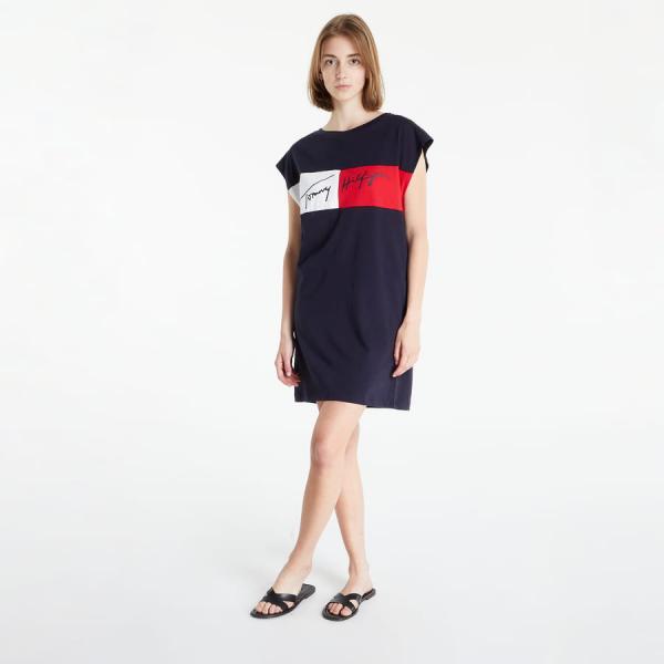 Šaty Tommy Hilfiger Tank Dress Navy