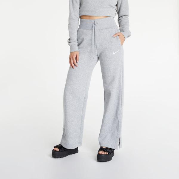 Tepláky Nike NSW Phoenix Fleece Women's High-Rise Wide-Leg Pants Dk Grey Heather/ Sail XL
