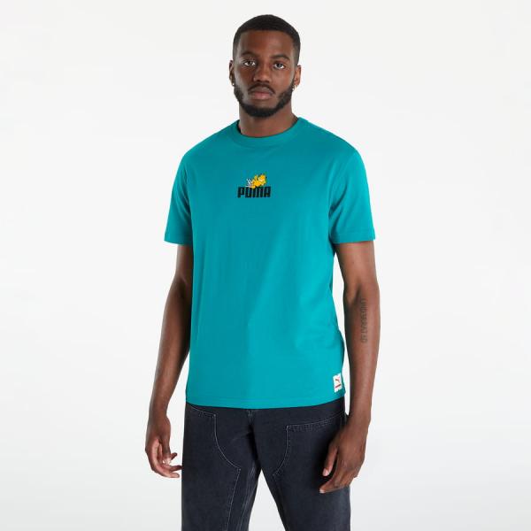 Tričko s krátkým rukávem Puma x Garfield Graphic Tee zelené