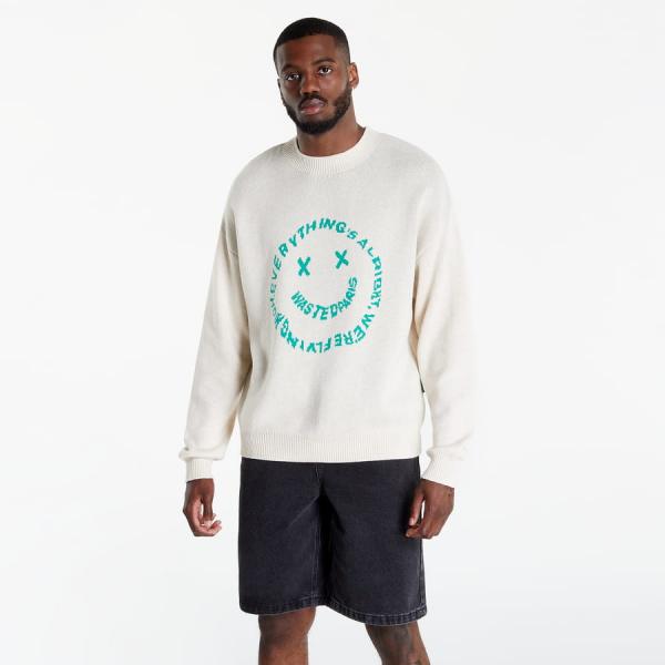 Svetr Wasted Paris Alright Sweater Krémový