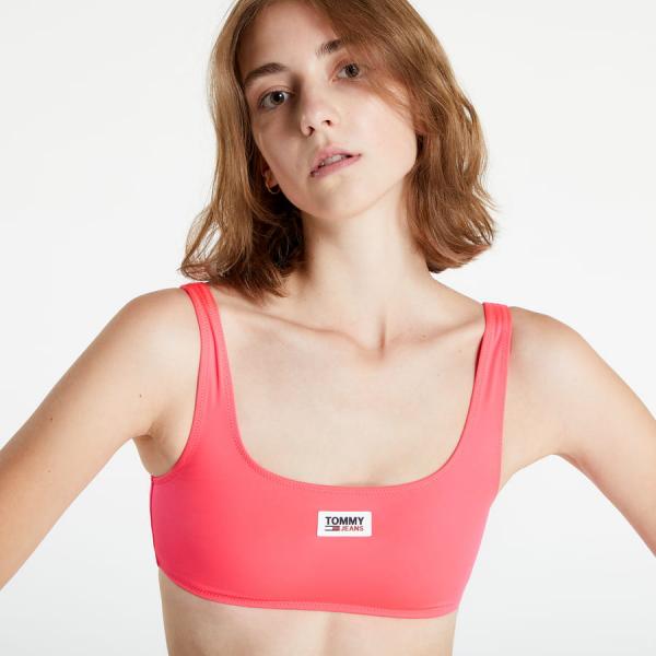 Plavky TOMMY JEANS Tin Bralette Pink XS