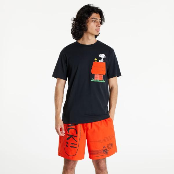 Tričko s krátkým rukávem Converse x Peanuts Pocket Tee Black