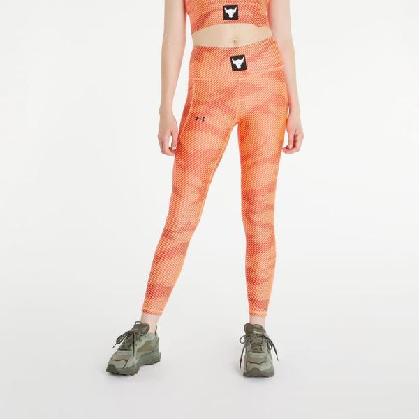 Legíny Under Armour UA Project Rock HG Ankle Leggings oranžové