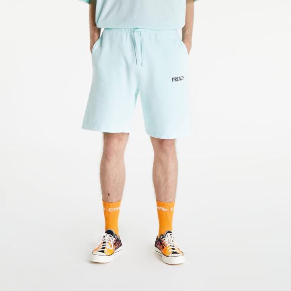 Teplákové kraťasy PREACH Essentials Sweat Shorts tyrkysové
