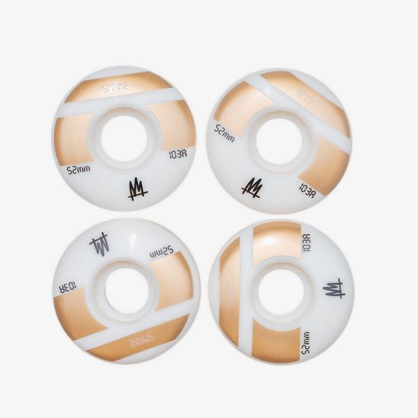 Skateboard Ambassadors Shark Shape Wheels bílé