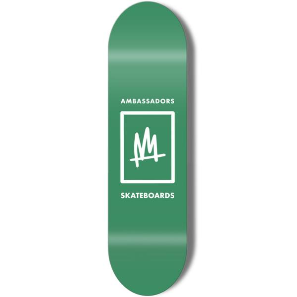 Skateboard Ambassadors BOX LOGO Green '22 zelený