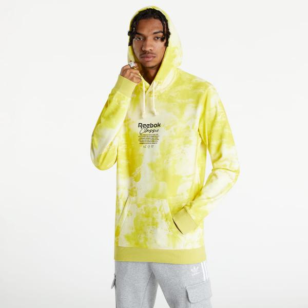 Reebok Classics Allover Print Hoodie Yellow