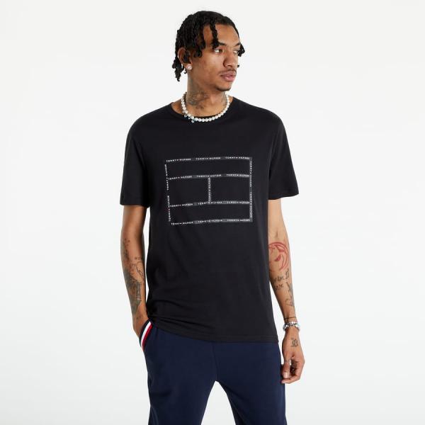 Tričko s krátkým rukávem Tommy Hilfiger Crew Neck Tee Black