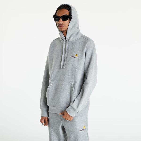 Mikina Carhartt WIP Hooded American Script Sweat Grey XXL