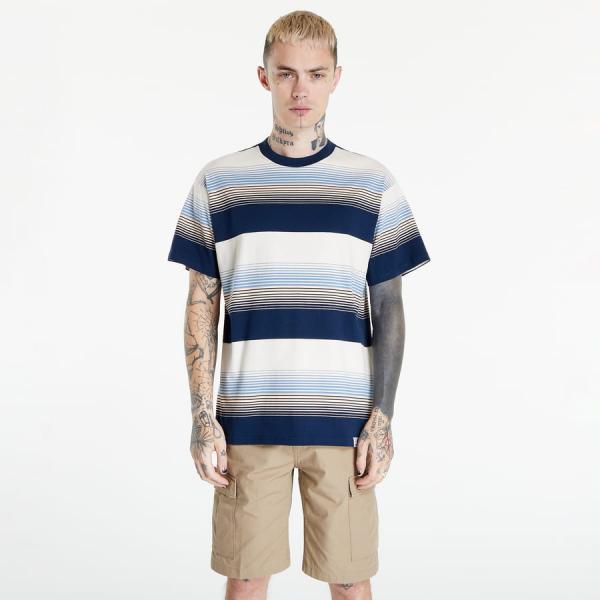 Tričko s krátkým rukávem Carhartt WIP Hanmore T-Shirt Navy/ Beige