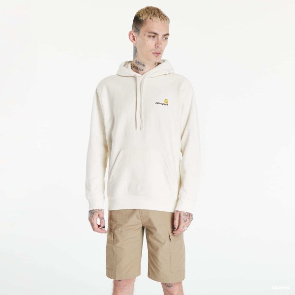 Mikina Carhartt WIP Hooded American Script Sweat UNISEX Natural XS