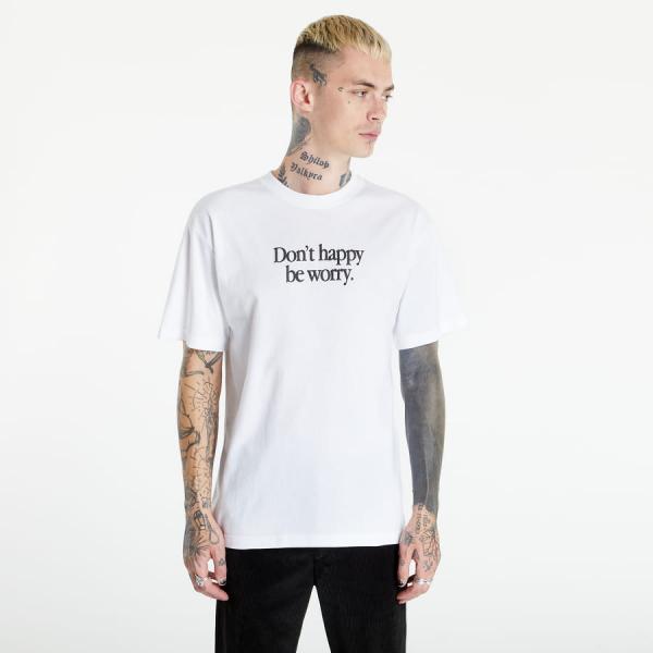 Tričko s krátkým rukávem Market Smiley Earth On Fire T-Shirt bílé