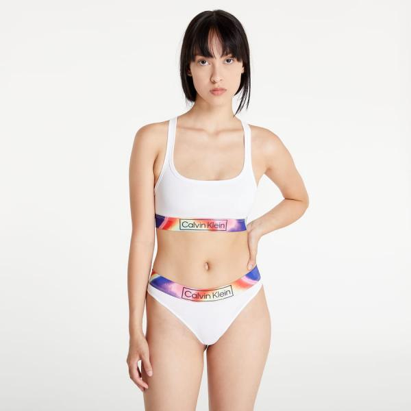 Kalhotky Calvin Klein Organic Cotton Thong Pride White