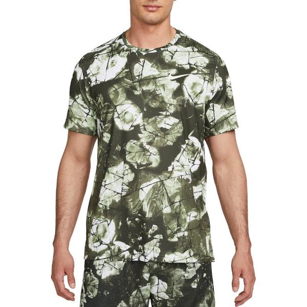 Tričko Nike Pro Dri-FIT Men's Allover Print Short-Sleeve Top Green XL