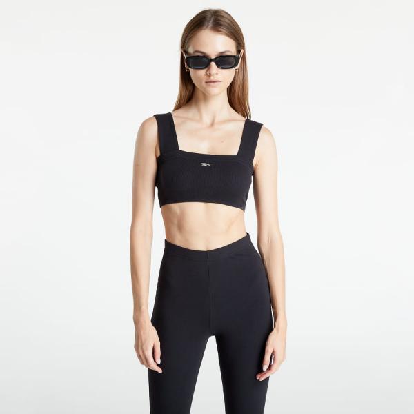 Reebok Classics Ribbed Bra Black
