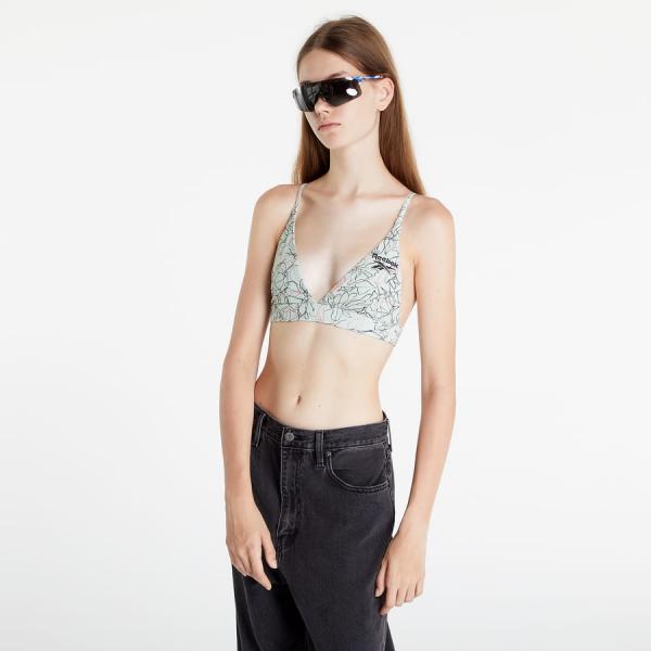 Reebok Contour Floral Print Bra Green