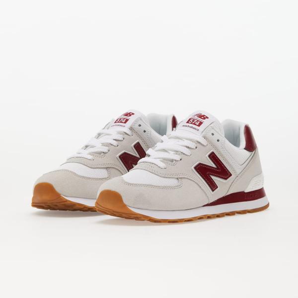 New Balance 574 Grey/ Maroon