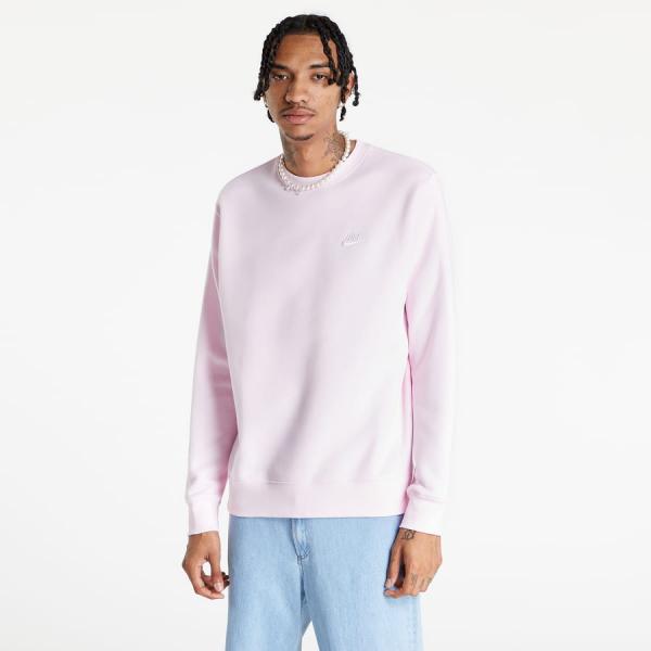 Mikina Nike Sportswear Club Fleece Crew Neck Pink
