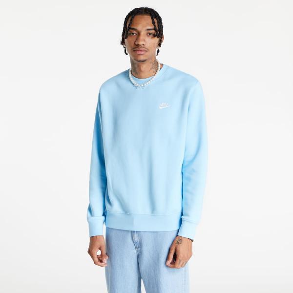 Mikina Nike Sportswear Club Fleece Crew Neck modrá