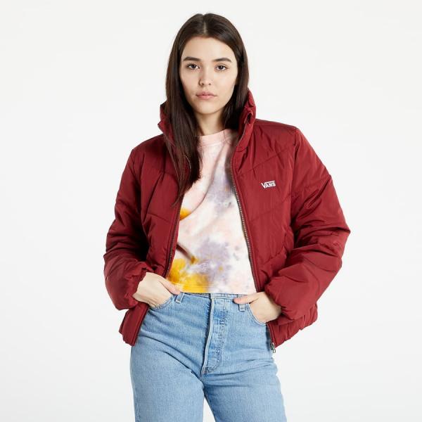 Podzimní bunda Vans Foundry V Puffer Vínová