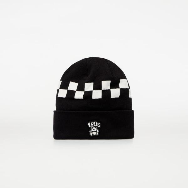 Dětská kšiltovka Vans Panda Check Beanie Black