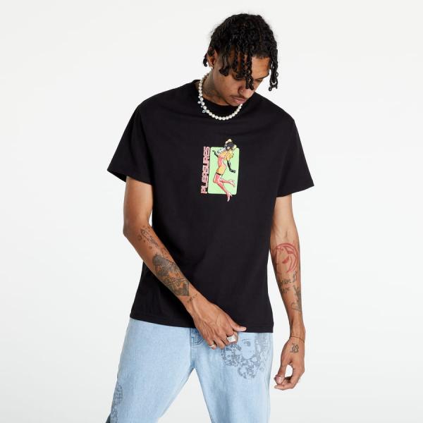 PLEASURES Baked T-Shirt černé
