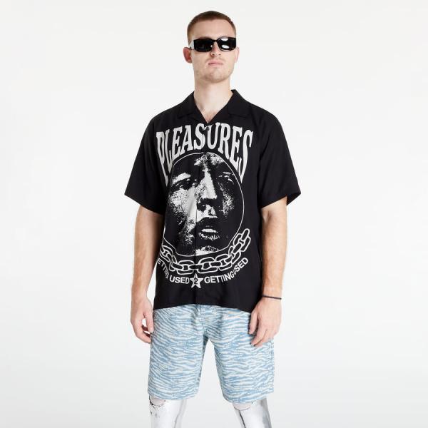 PLEASURES Used Button Down Black