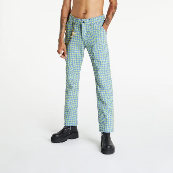 Kalhoty PLEASURES Twist Trousers Green 30
